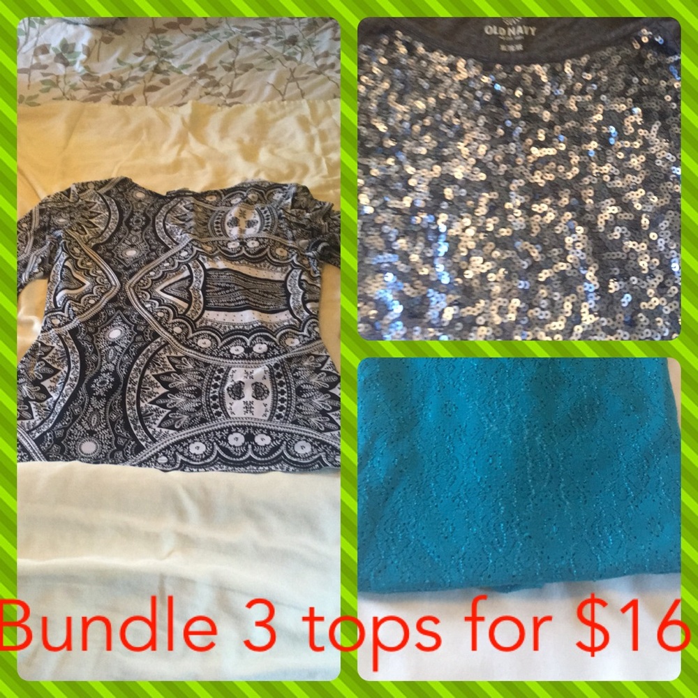 Three tops for $14